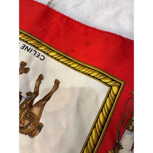 Celine Vintage Silk Scarf – “Messageries et Diligences” Print - Picture 4 of 7